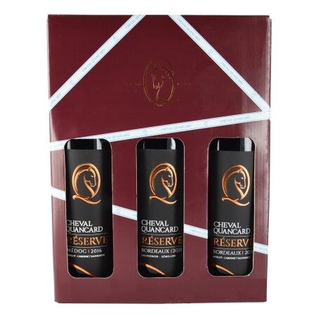 Cheval Quancard Cheval Quancard Giftbox voor 3 flessen