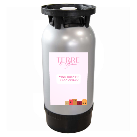 Italian Wine Can Terre Di Gloria Rosé Keykeg 20L