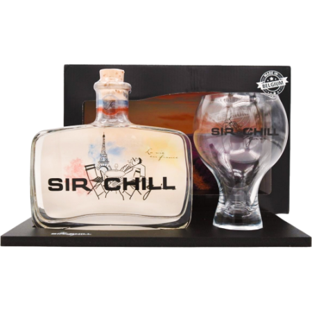 Sir Chill Sir Chill Gin 'France' with Glass and Display